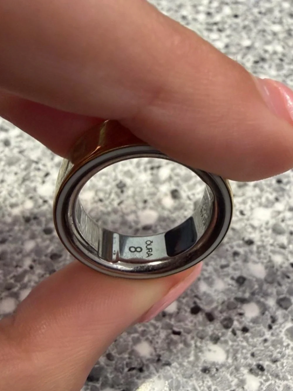 Oura Two-Tone Gold and Silver Smart Ring